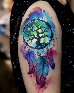 tattoozelenska watercolor tattoo idea