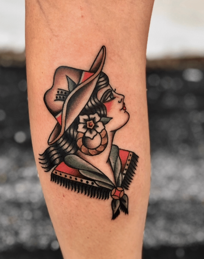 traditional tattoo woman