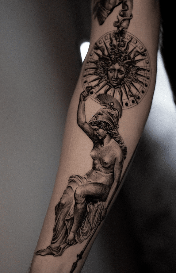 Athena Medusa Tattoo