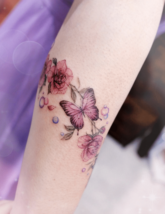 Butterfly Band Tattoo