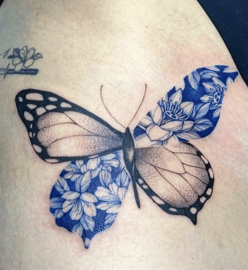 Butterfly Porcelain Tattoo