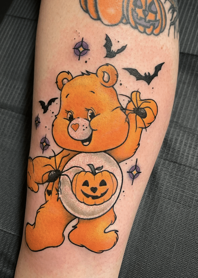 Care Bear Halloween Tattoo