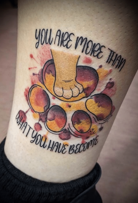 Disney Paw Print Tattoo