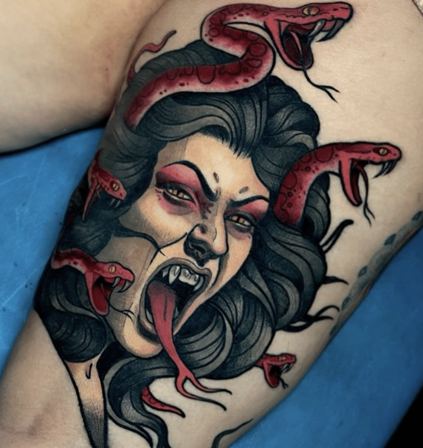 Fearsome Medusa Tattoo