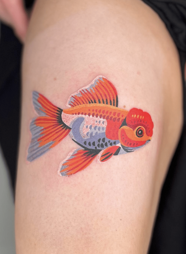 Fish Tattoo Idea On Thigh