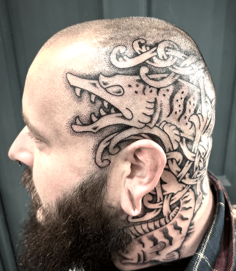 Fish Tattoo On The Face