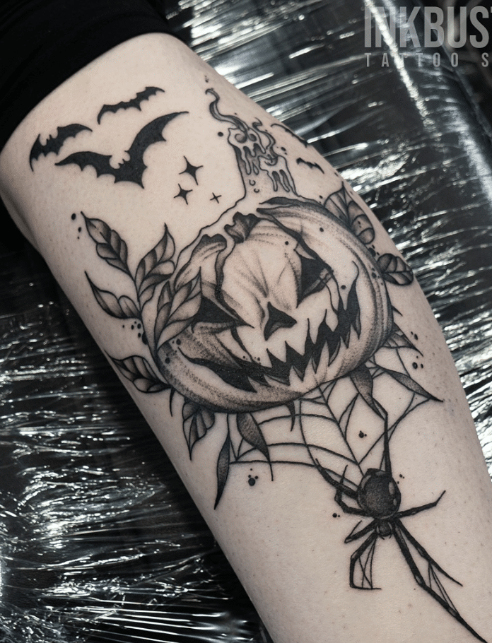 Forearm Halloween Tattoo