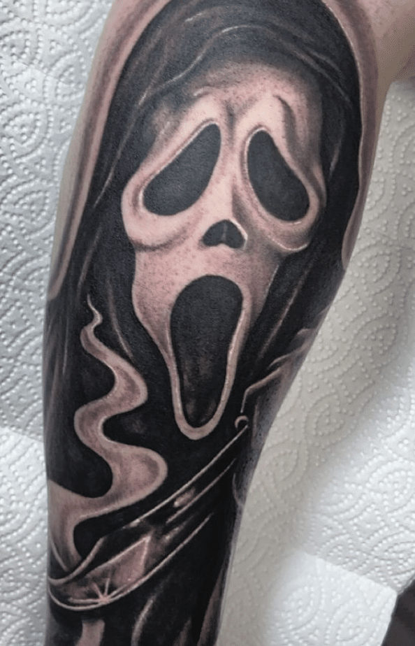 Ghost Face Tattoo