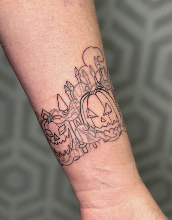 Halloween Tattoo On Wrist