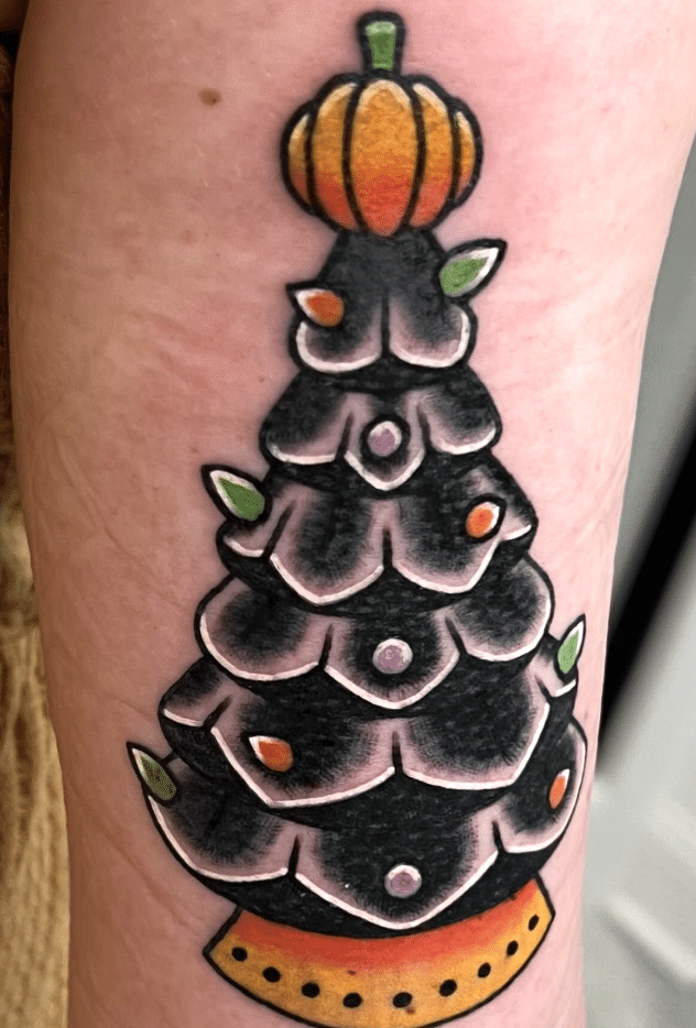 Halloween Tree Tattoo