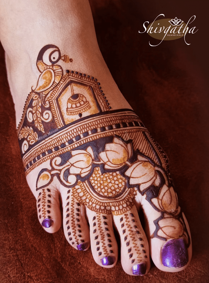 Henna Peacock Tattoo