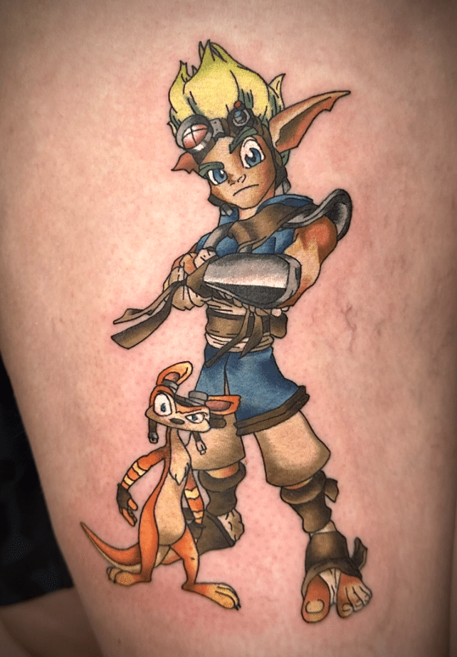 Jak And Daxter Video Game Tattoo