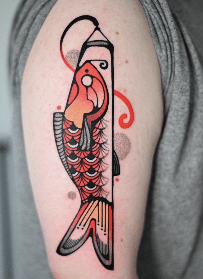 Koinobori Fish Tattoo