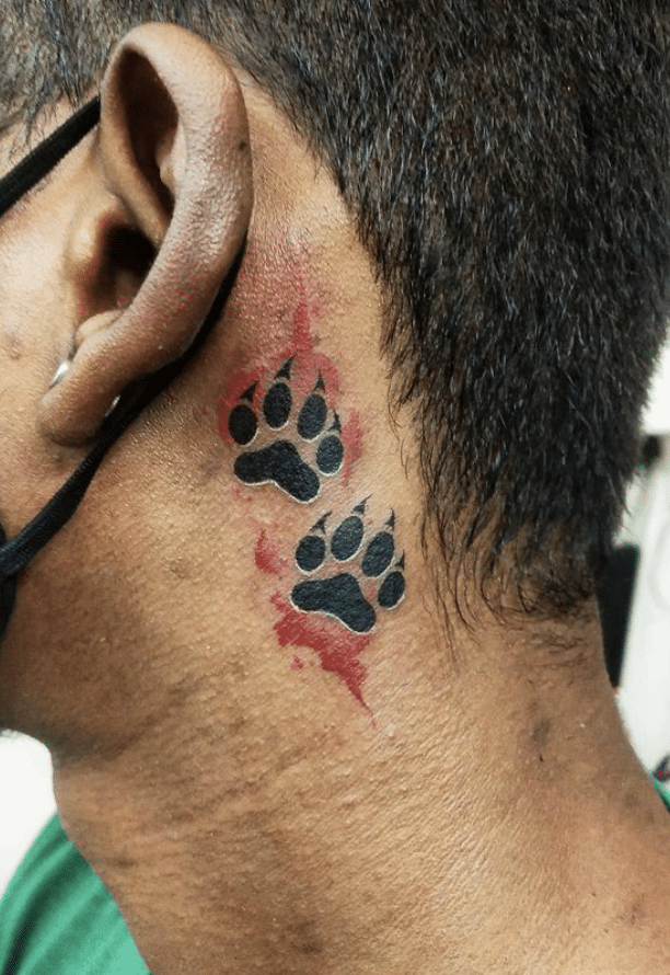 Lion Paw Print Tattoo