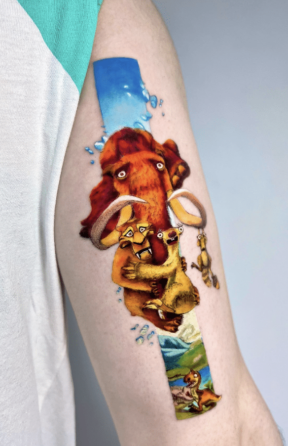 Manny Elephant Tattoo