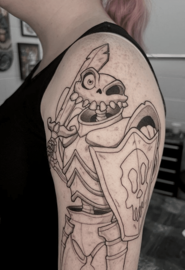 MediEvil Video Game Tattoo