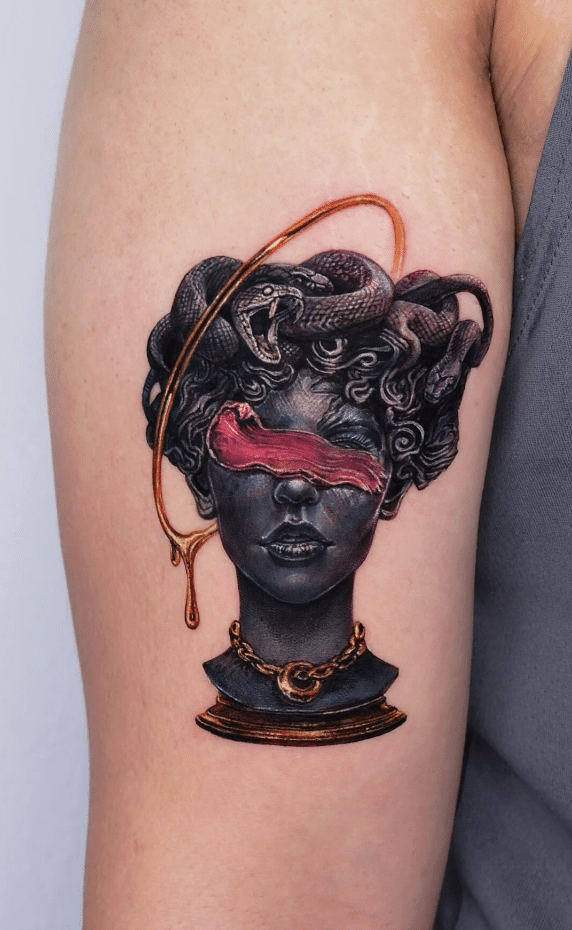 Medusa Bust Tattoo