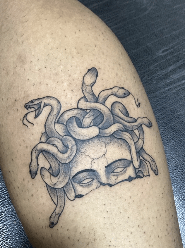 Medusa Scalp Tattoo