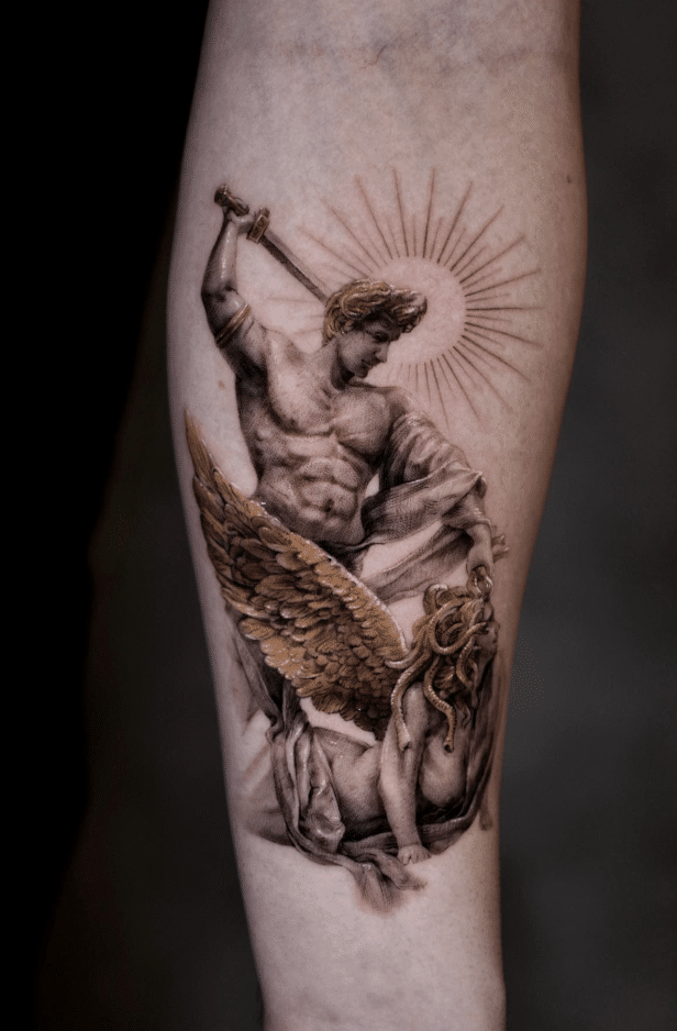 Perseus V Medusa Tattoo