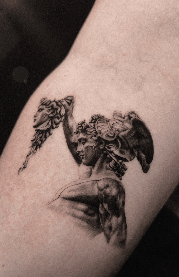 Perseus With Medusa’s Head Tattoo
