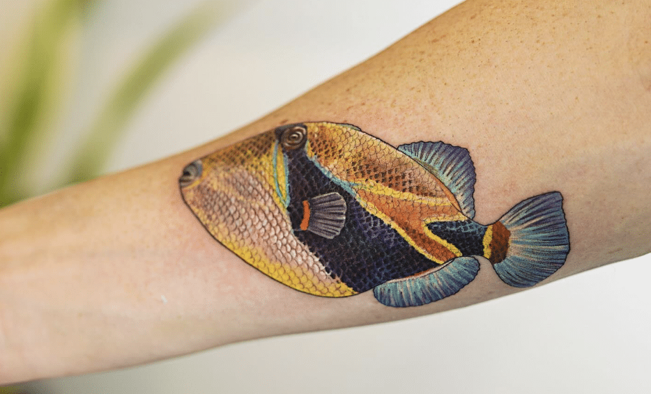 Reef Triggerfish Tattoo