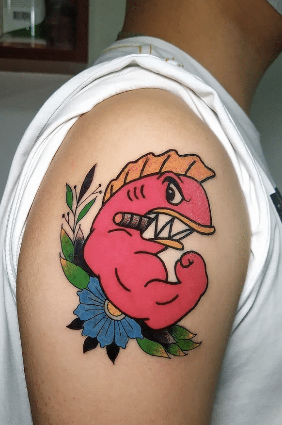 Simpsons Fish Tattoo