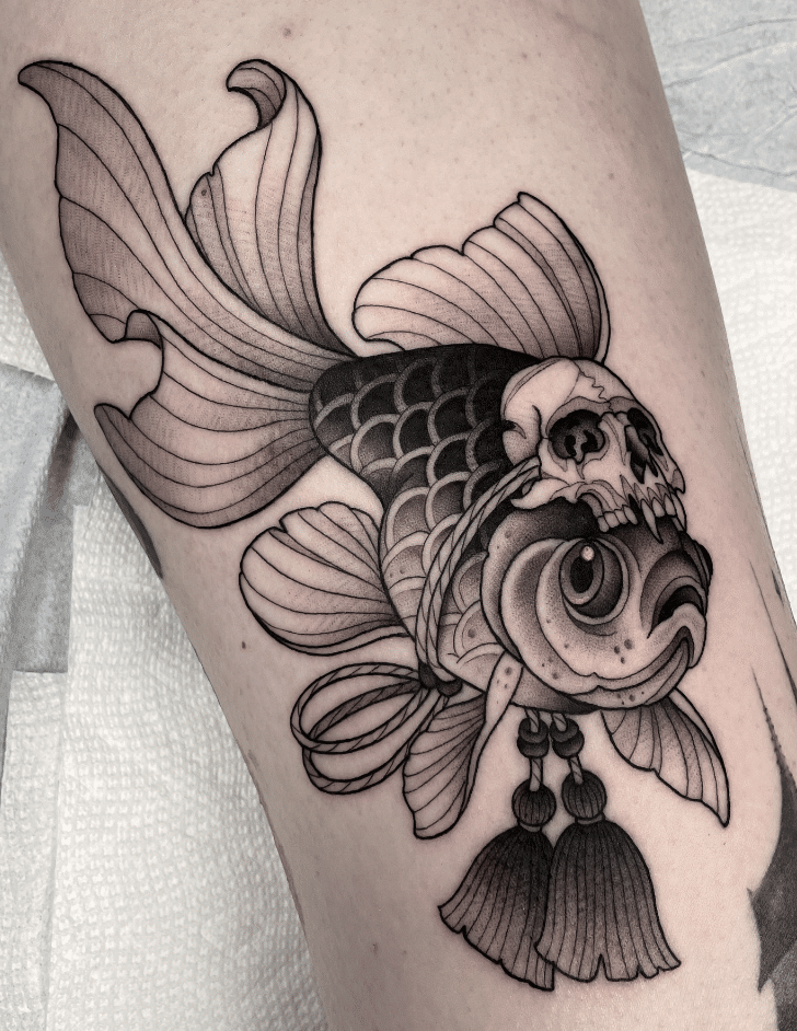 Skull Fish Tattoo