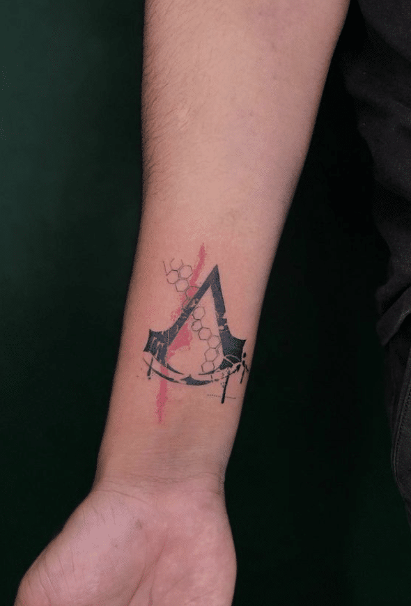 Wrist Video Game Tattoo