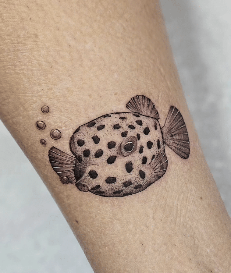 Yellow Boxfish Tattoo
