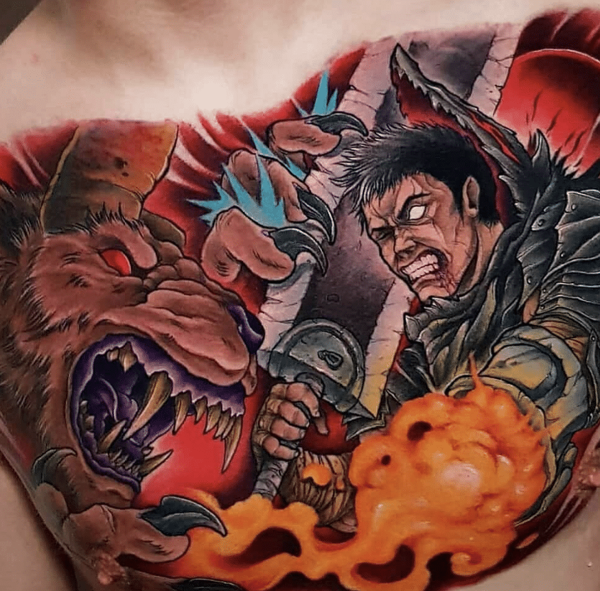 Berserk Tattoo On Chest