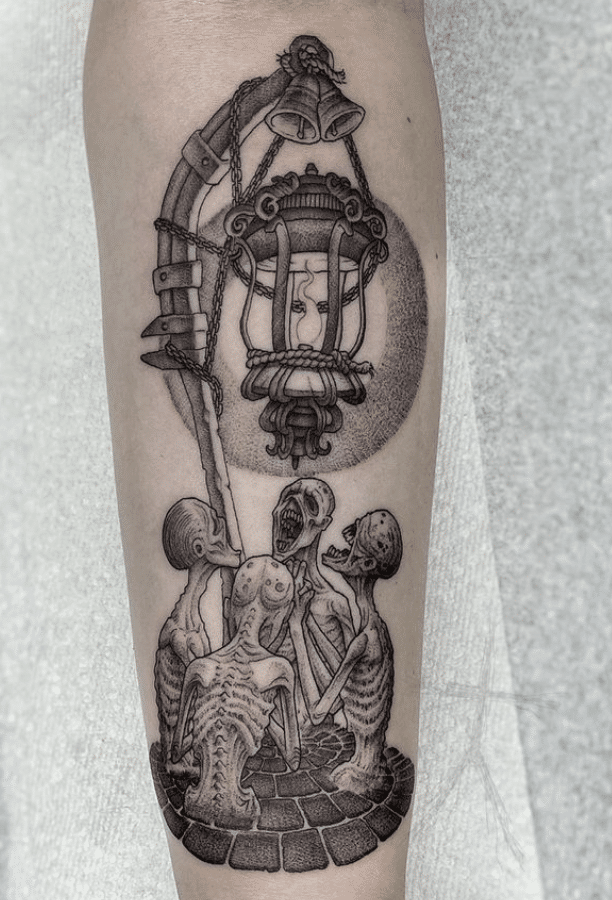 Bloodborne Lamp Tattoo