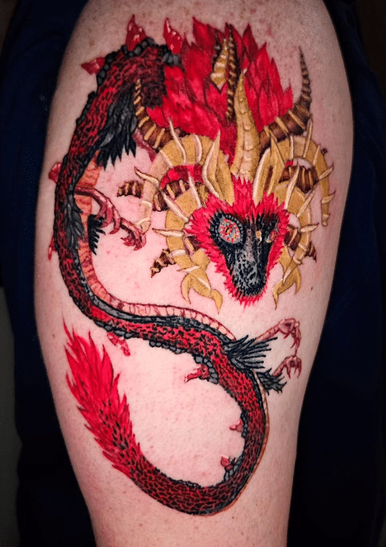 Demon Dragon Tattoo