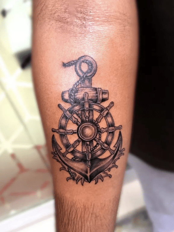 Helm Anchor Tattoo