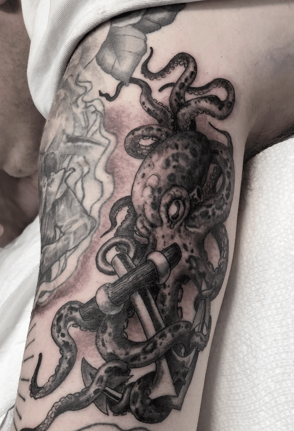 Octopus Anchor Tattoo