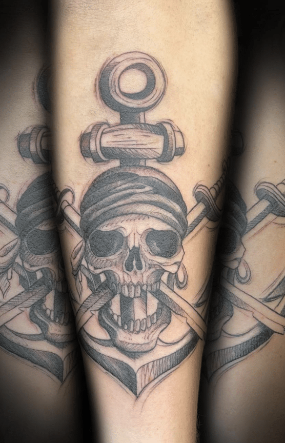 Pirate Anchor Tattoo