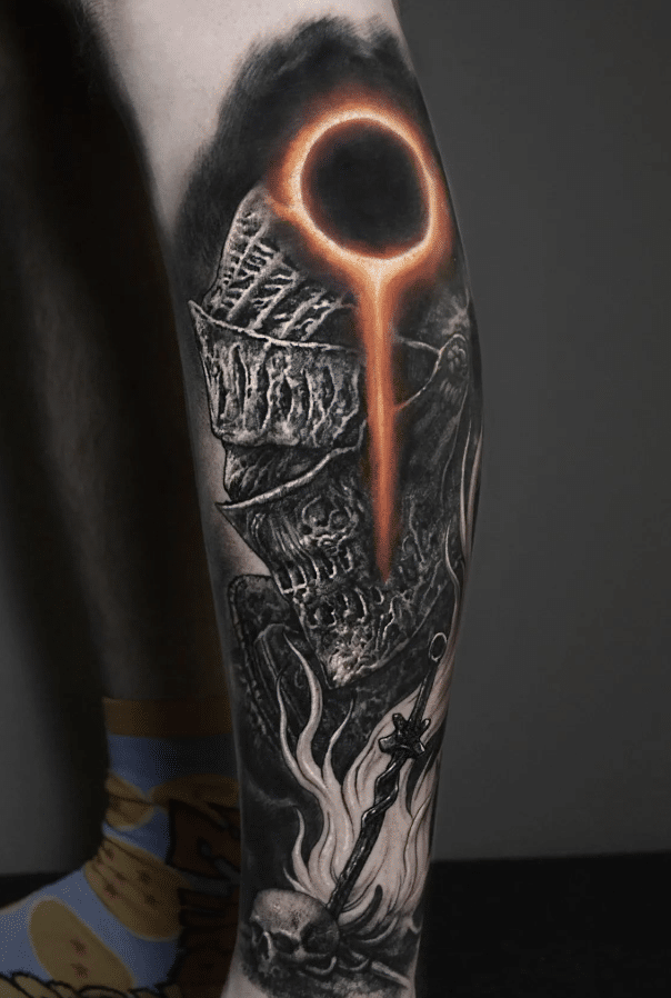 Soul Of Cinder Dark Souls Tattoo