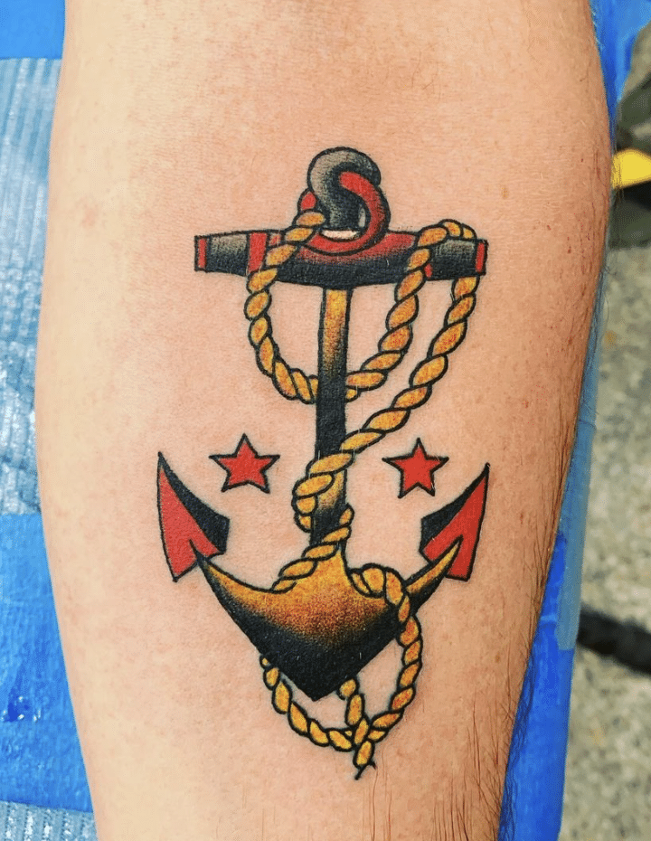 Traditional Anchor Tattoo