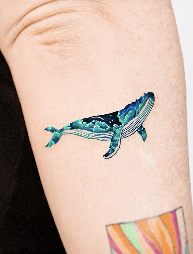 Universe Whale Tattoo