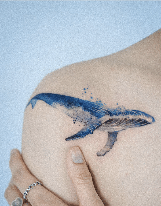 Water Whale Tattoo