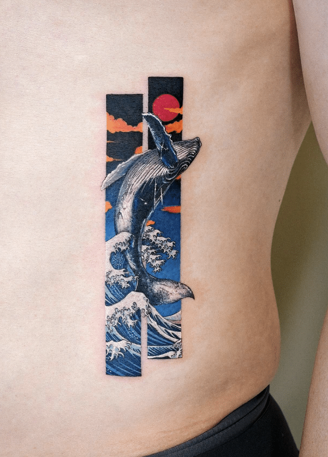 Whale Frame Tattoo