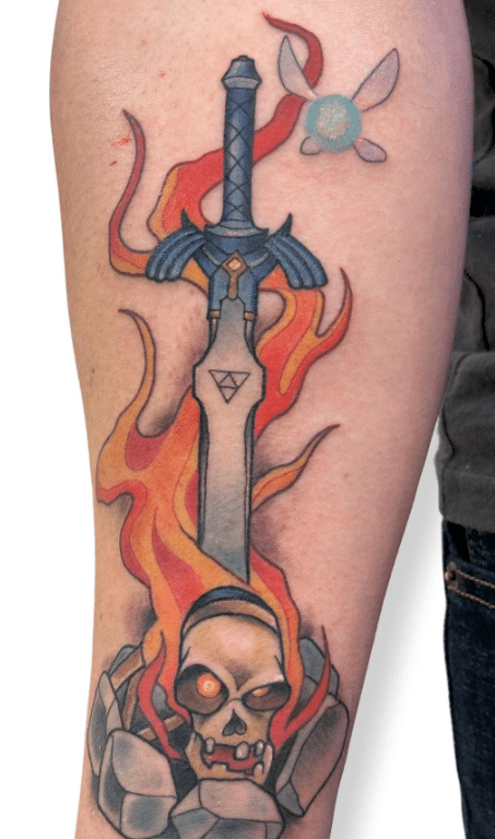 Zelda X Dark Souls Tattoo