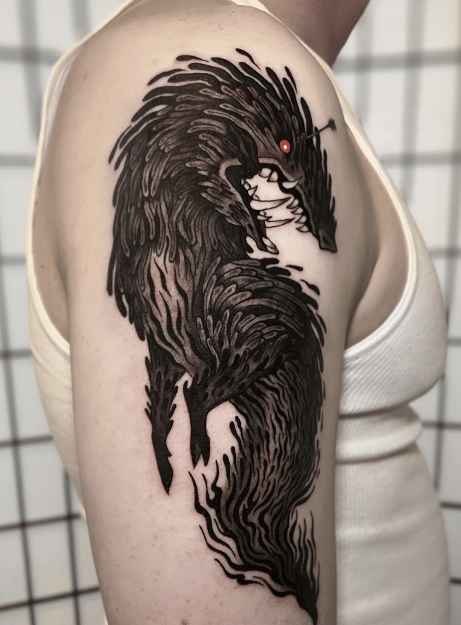 Demon God Studio Ghibli Tattoo