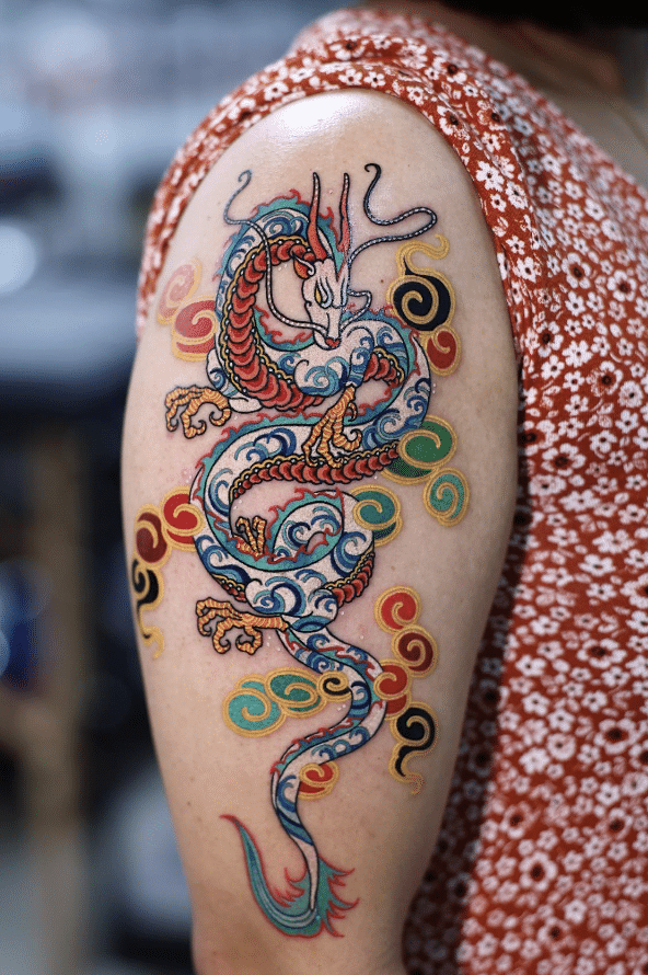 Haku Studio Ghibli Tattoo 