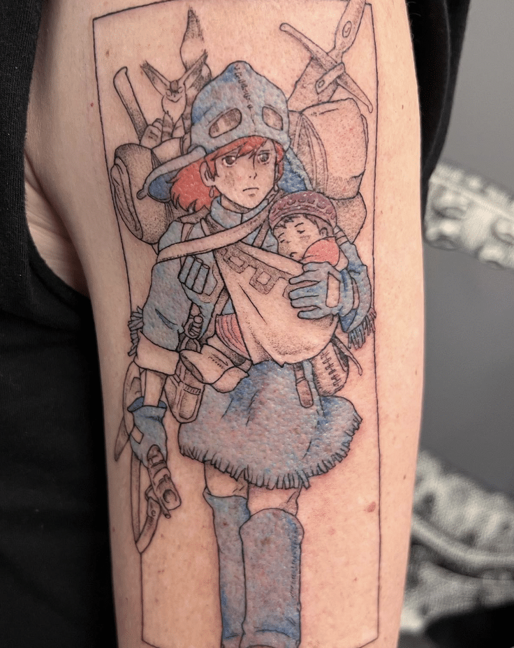 Nausicaä Studio Ghibli Tattoo 