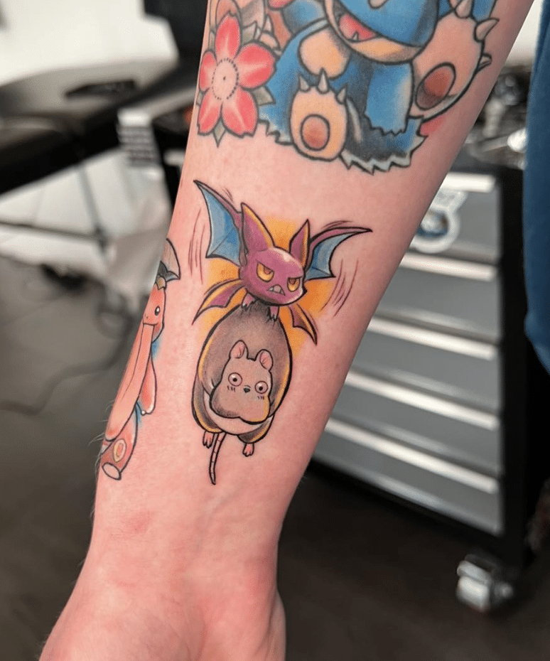 Pokemon X Studio Ghibli Tattoo 