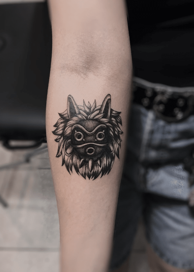 San Mask Studio Ghibli Tattoo 