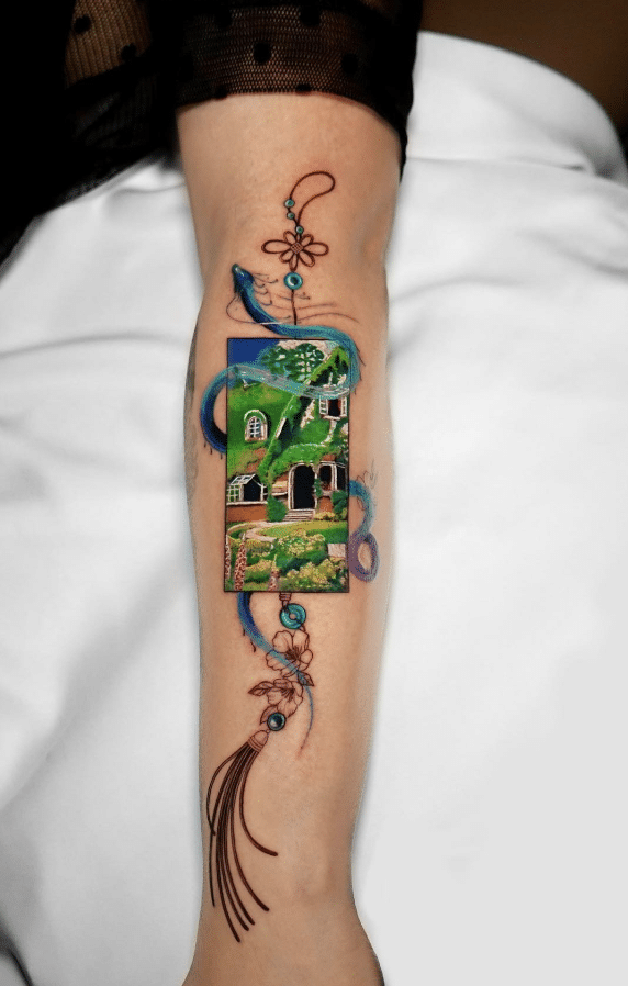 Studio Ghibli Tattoo On The Forearm 